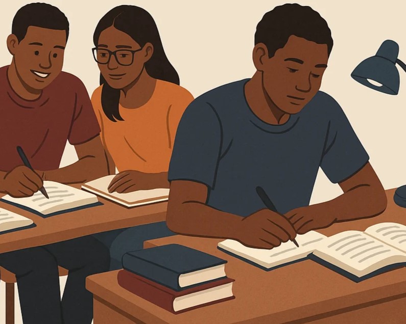 Student Learning Alone