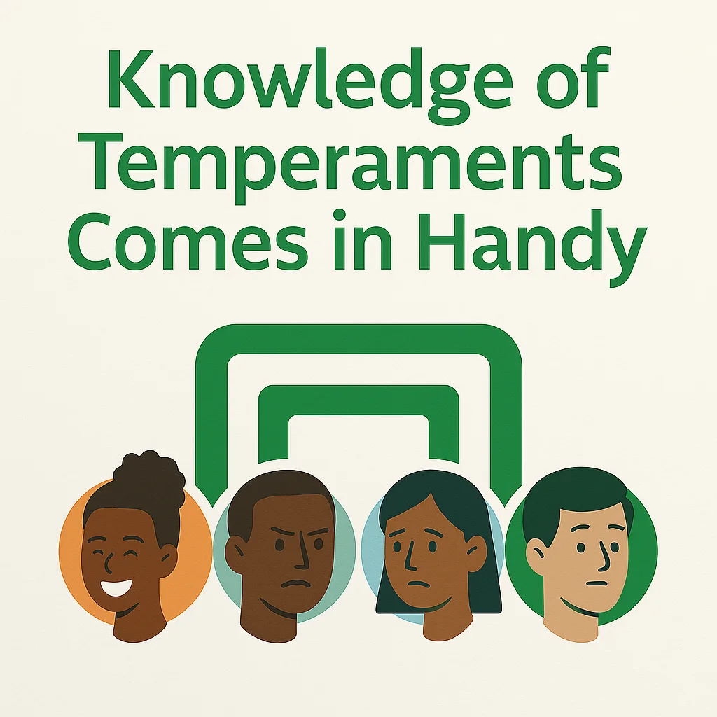 Illustration of different human temperaments
