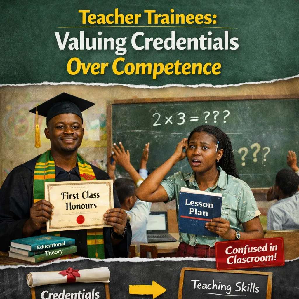 Teacher trainees valuing credentials over competence